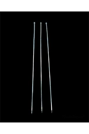 Burgulu Kuşbaşı Şişi - Metal - Kalın Kare - 50 cm