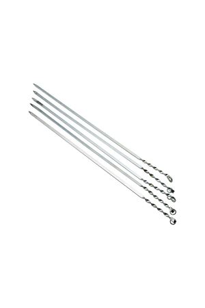 Dar Yassı Mangal Şişi - Burgulu Tasarım - 60 cm - Tavuk ve Kanat İçin