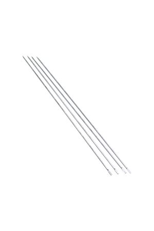 İnce Kare Kesim Metal Ciğer ve Domates Şişi - 50 cm