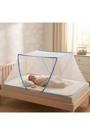 Portatif Bebek ve Çocuk Sinek Koruyucu Cibinlik Tül (50x125 cm) – Katlanabilir Beşik ve Yatak Tülü