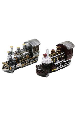 Nostaljik Lokomotiv Tren Tasarımlı Biblo Kumbara - Vintage Görünümlü - Dekoratif