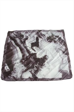 Zr Saten Fular 50*50 cm - Siyah