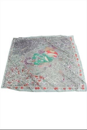 Prenses Zr Saten Fular 50*50 cm - Gri