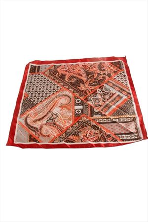 Zr Saten Fular 50*50 cm - Kiremit