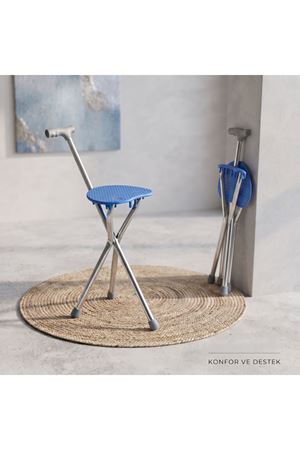 Katlanabilir Baston Sandalye - Oturaklı - 88 cm