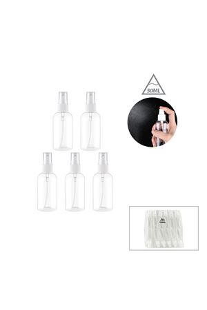 Boş Sprey Şişesi - Plastik - 50 ml - Şeffaf