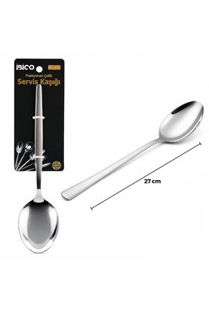 Metal Servis Kaşığı - Krom Renk - 27 cm