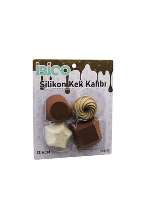 Muffin Kek Kalıbı Seti - 12'li Paket - Karışık Şekilli Set