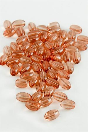 6*8 mm Oval Cam Boncuk 1 KG - Kahverengi