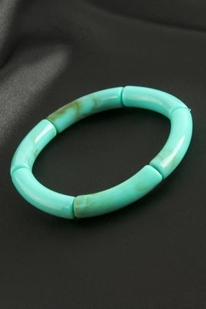 Zr Model Silindir Plastik Bileklik - Turkuaz