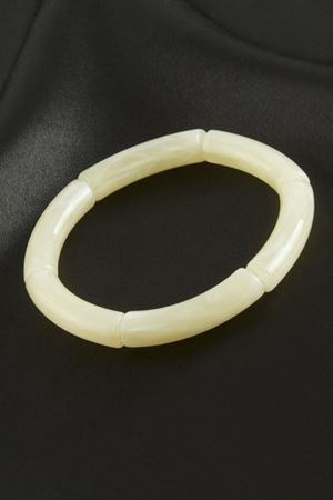 Zr Model Silindir Plastik Bileklik - Limon Rengi