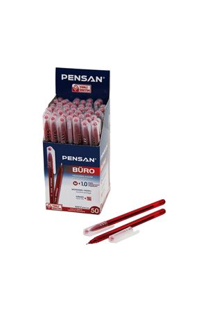Tükenmez Kalem - Kırmızı Renk - 1.0 mm Medium Uç