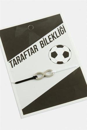 Taraftar İp Bileklik - Siyah
