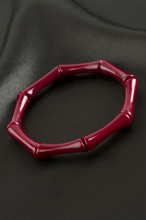 Zr Model Kemik Plastik Bileklik - Bordo