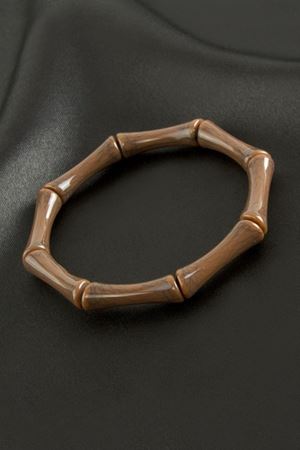 Zr Model Kemik Plastik Bileklik - Kahverengi