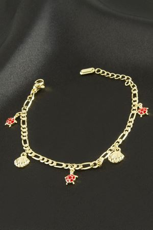 Kaplumbağa Lüks Çelik Bileklik - Sarı