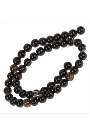 Akik Taşı Parlak 8 mm - Siyah