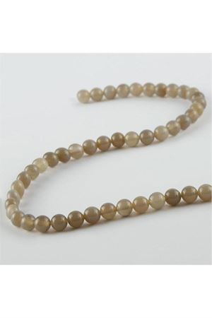 8 mm Akik Taşı - Gri