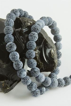 Akik Taşı Mat 8 mm - Gri