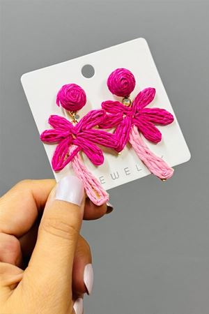Ağaç Zr Model Küpe - Pembe
