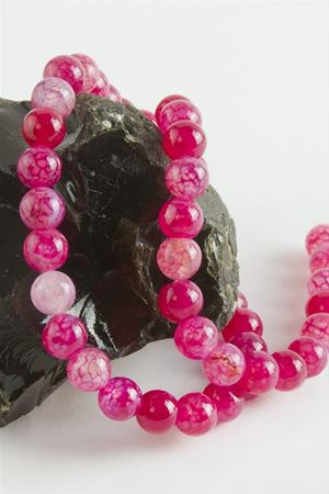 Akik Taşı 8 mm - Pembe