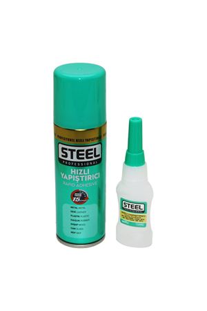 Hızlı Yapıştırıcı Seti - Aktivatör Spreyli - 100 ml ve 20 gr