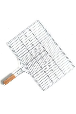Küçük Boy Mangal Izgarası - 35x20 cm - Ahşap Saplı