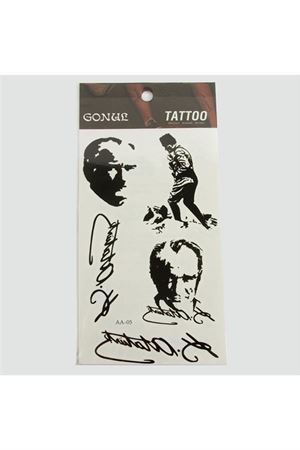Mustafa Kemal Atatürk Tattoo Dövme Sticker - Beyaz