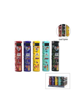 Rüzgar Çakmağı - LED Işıklı - Türkiye Temalı - Renkli
