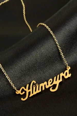 Hümeyra İsimli Kolye (Kişiye Özel) - Sarı