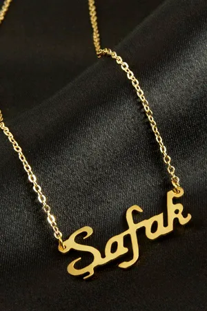 Şafak İsimli Kolye (Kişiye Özel) - Sarı