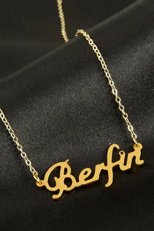 Berfin isimli kolye (Kişiye Özel) - Sarı
