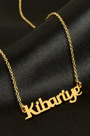 Kibariye isimli kolye (Kişiye Özel) - Sarı