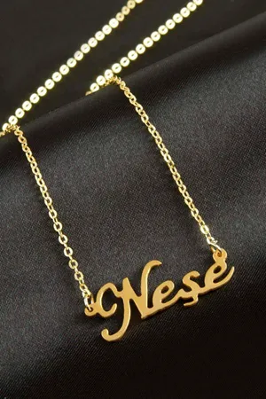 Neşe isimli kolye (Kişiye Özel) - Sarı