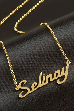 Selinay isimli kolye (Kişiye Özel) - Sarı