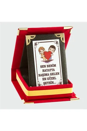 Sen Benim Hayatta Başıma Gelen En Güzel Şeysin Plaketi - Kırmızı