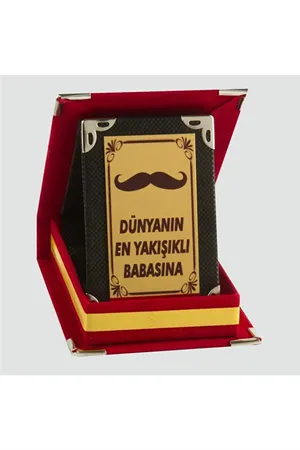 Dünyanın En Yakışıklı Babasına Plaketi - Kırmızı