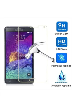 Samsung Galaxy S4 I9500 Kırılmaz Cam Ekran Koruyucu - Şeffaf