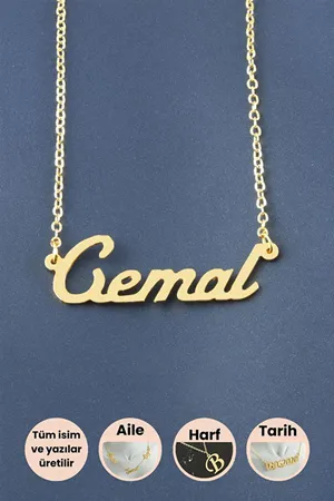 Cemal İsimli Kolye - Sarı
