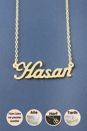 Hasan İsimli Kolye - Sarı