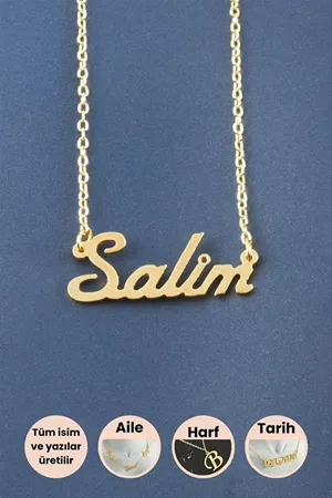 Salim İsimli Kolye - Sarı
