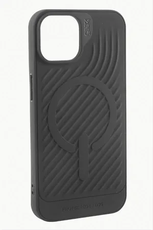 iPhone 15 Pro Lüx Magsaff Gear Silikon Kılıf - Siyah
