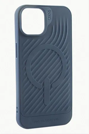 iPhone 14 Pro Max Lüx Magsaff Gear Silikon Kılıf - Mavi