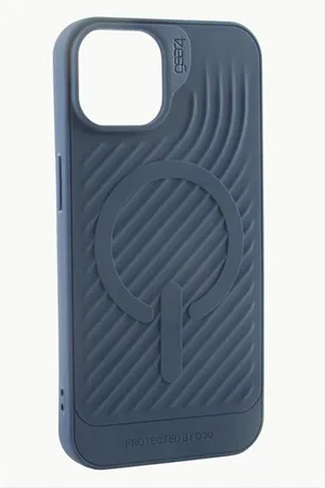 iPhone 14 Pro Lüx Magsaff Gear Silikon Kılıf - Mavi