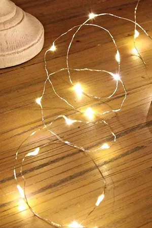 Peri Led Işık Pilli 1 metre - Sarı