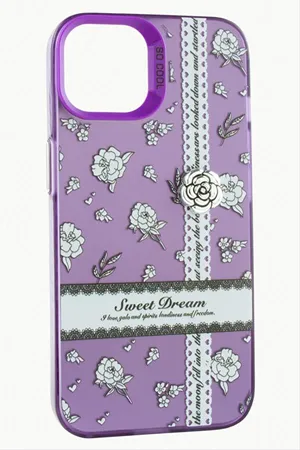 iPhone 11 Gül Lüx Sweet Silikon Kılıf - Mor