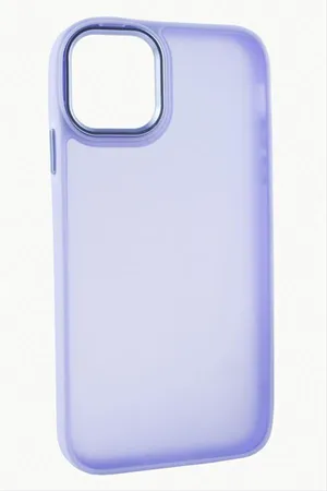 iPhone 14 Pro Max Renkli Lüx Newxu Silikon Kılıf - Lila