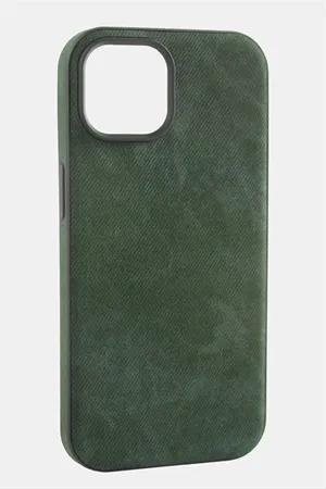 iPhone 15 Pro Max Nubuk Lüx Velvet Silikon Kılıf - Yeşil