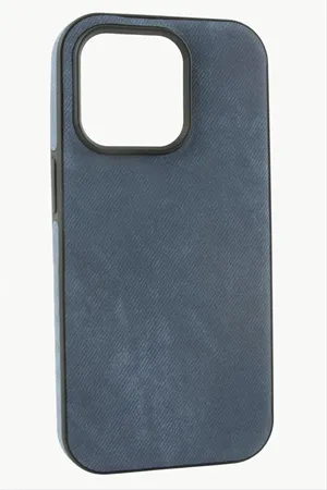 iPhone 15 Pro Max Nubuk Lüx Velvet Silikon Kılıf - Açık Mavi