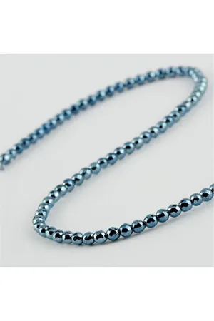 4 mm Fasetli Hematit Taşı - Sarı